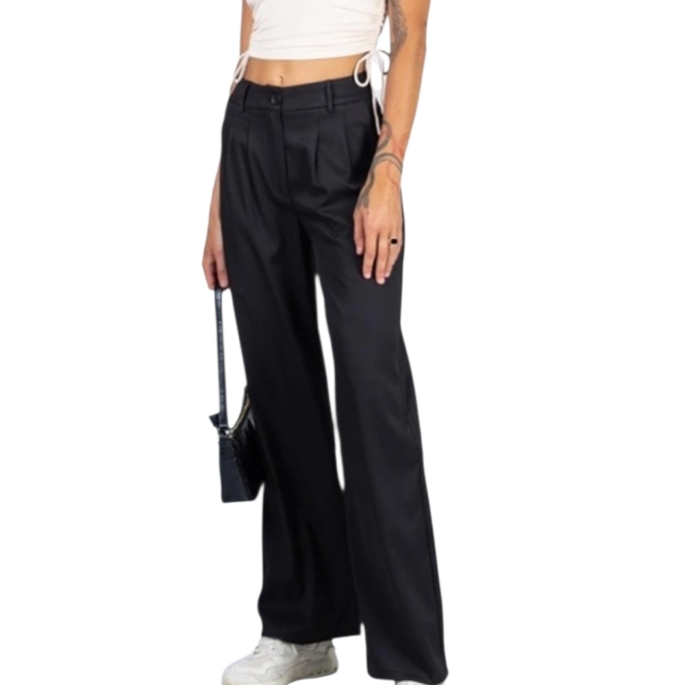Princess Polly Archer Pants Black Size 8